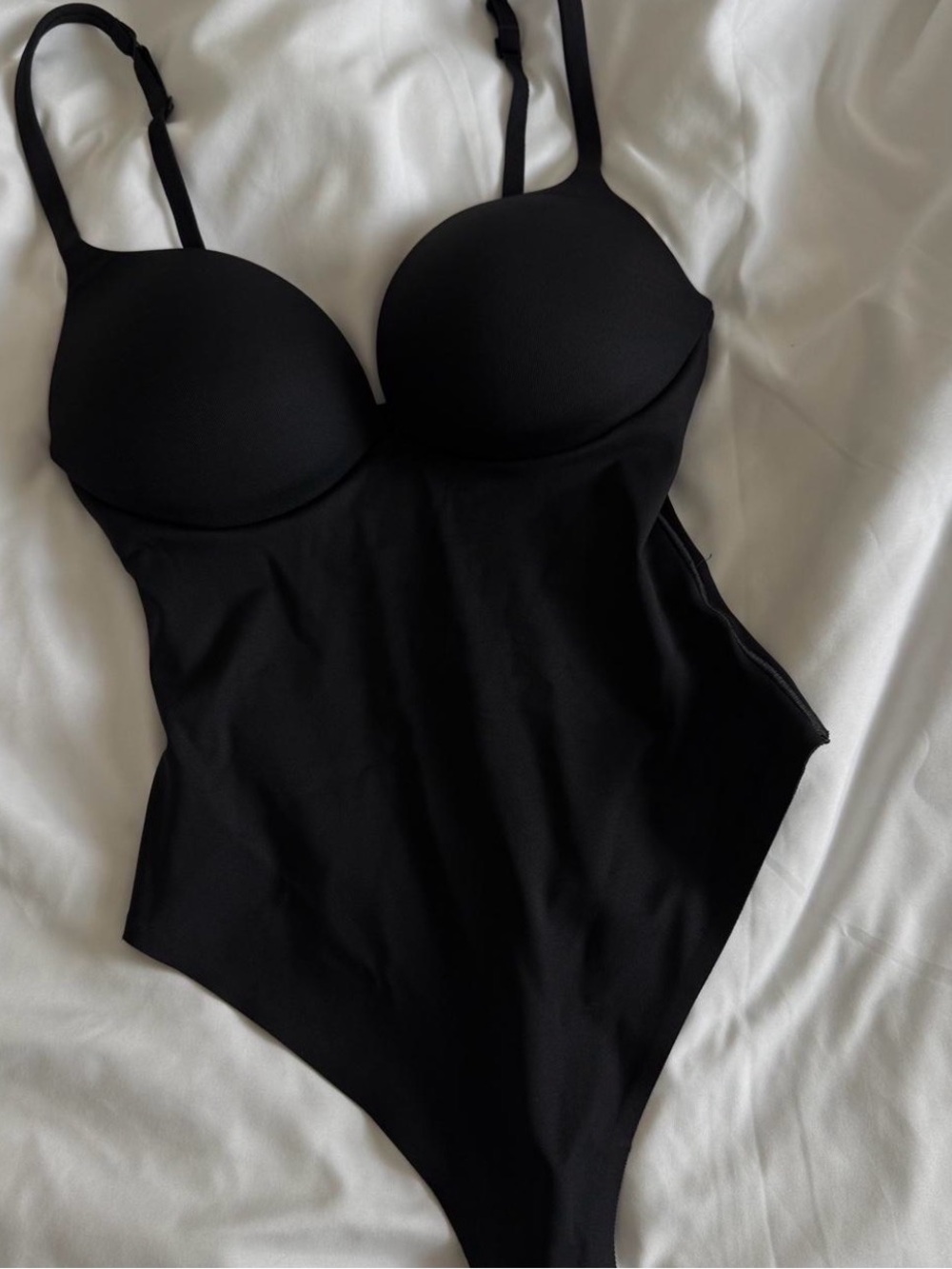 SKIMS Black Push up Bodysuit